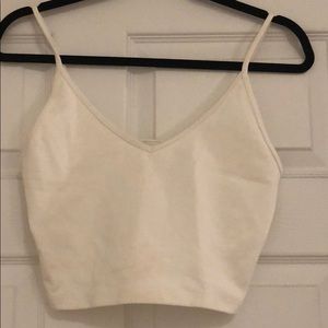 Aritzia white crop top.
